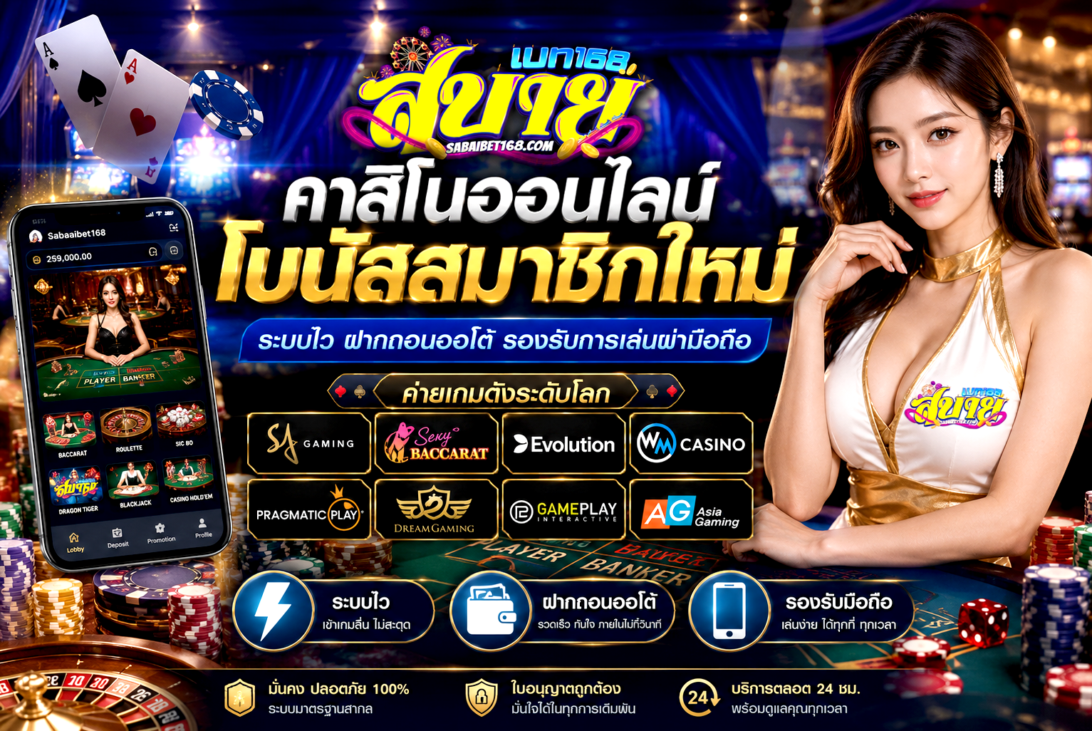 คาสิโนออนไลน์โบนัสสมาชิกใหม่ ความปลอดภัยที่คุณควรรู้ 2026