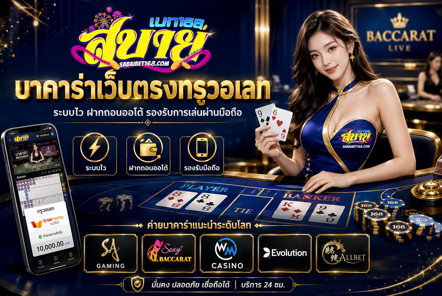 บาคาร่าเว็บตรงทรูวอเลท ความปลอดภัยระบบและ UX 2026 ที่ควรรู้
