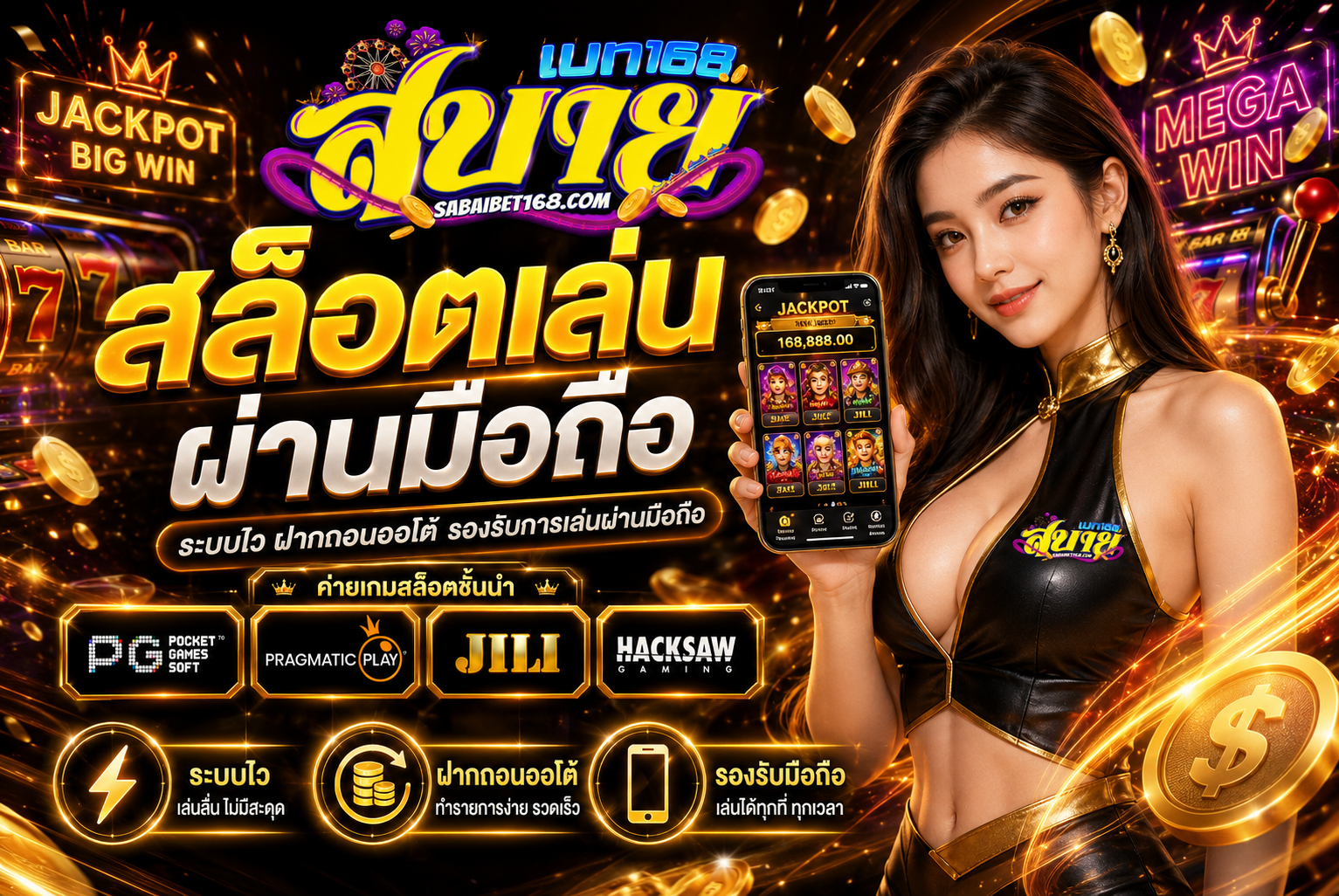 สล็อตเล่นผ่านมือถือ เว็บตรงลื่น ระบบไว ฝากถอนออโต้ 2026
