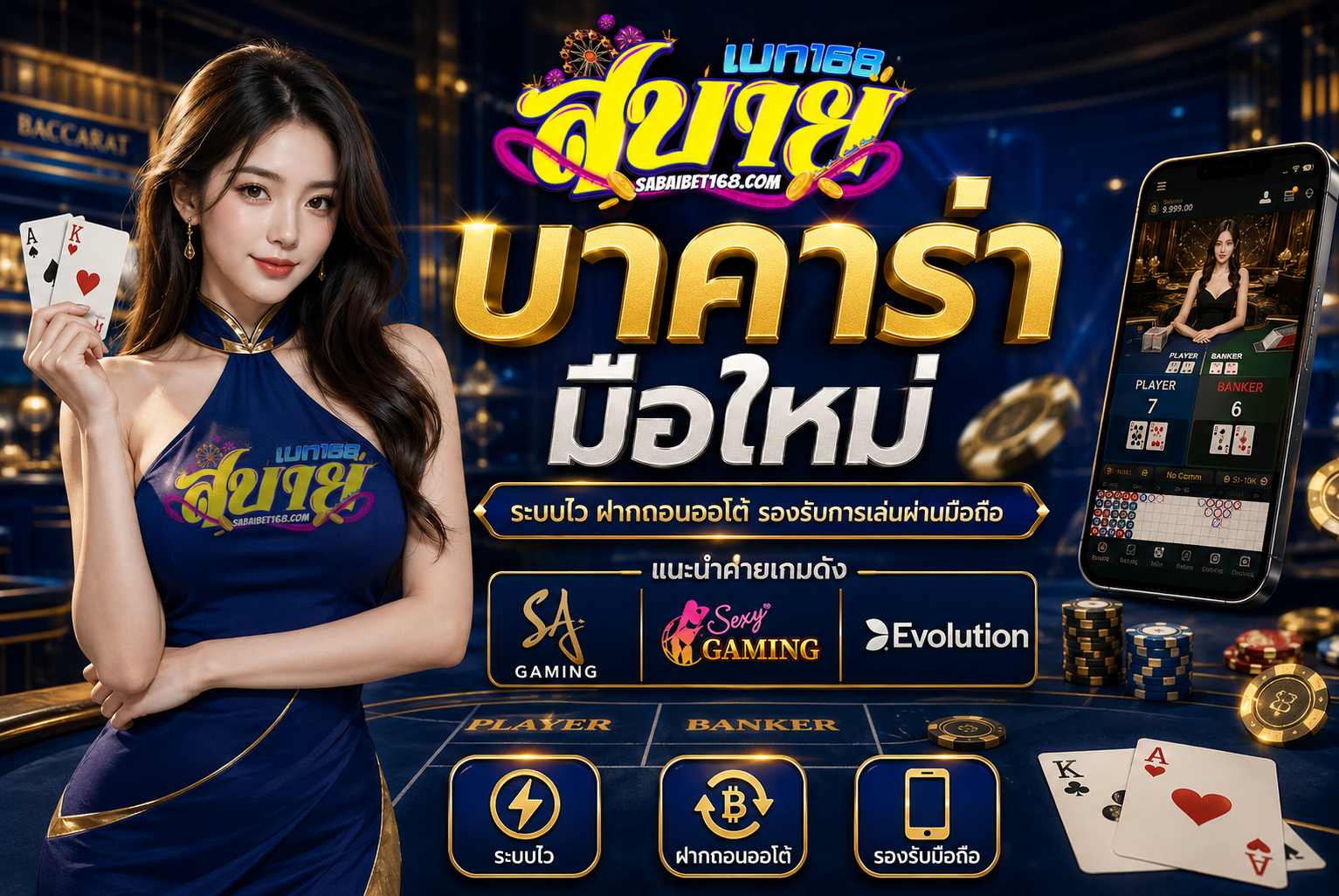 บาคาร่า มือใหม่ สตรีมสดไม่กระตุก จ่ายเต็มทุกยอด