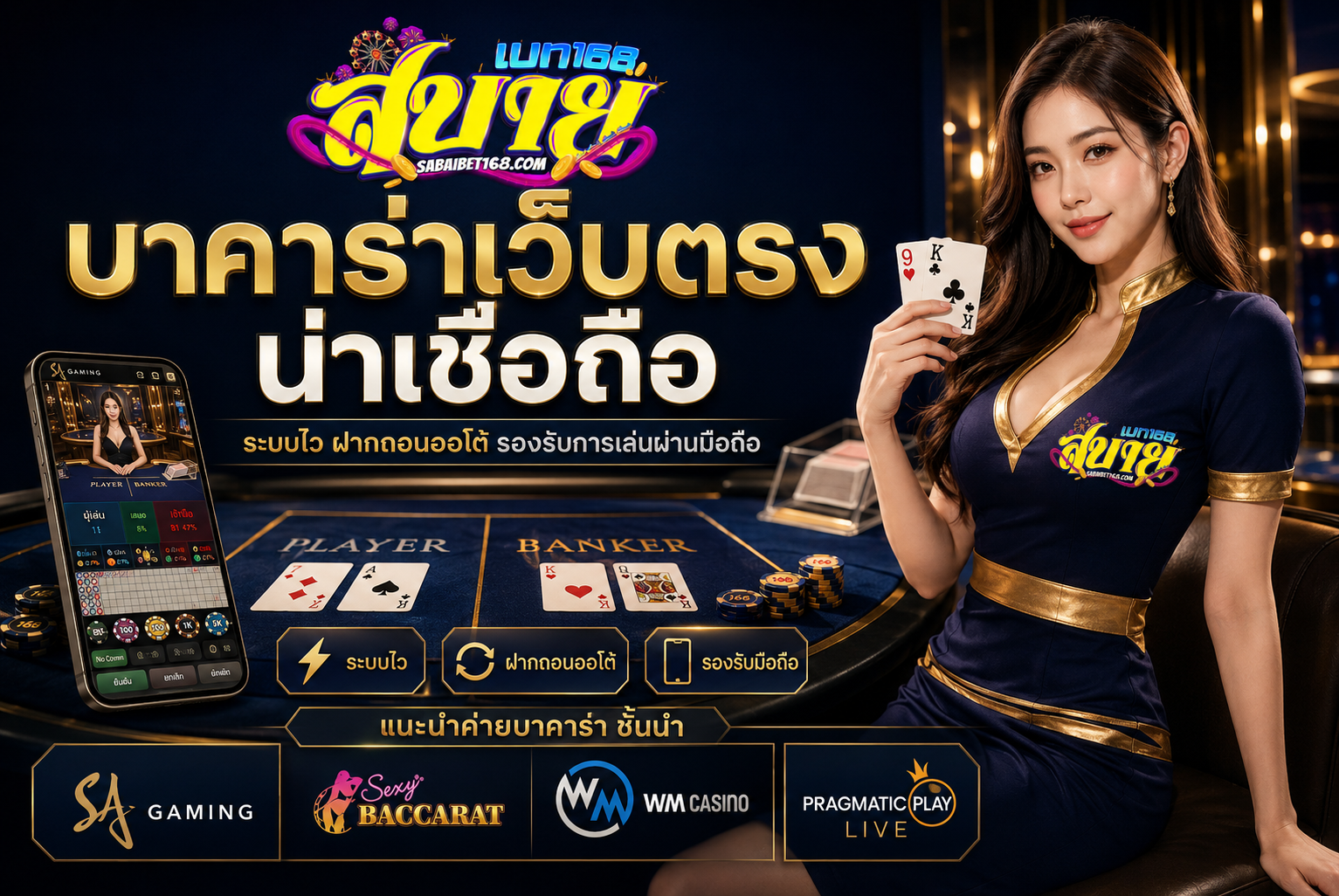 บาคาร่าเว็บตรงน่าเชื่อถือ เช็กระบบปลอดภัยก่อนใช้งานปี 2026